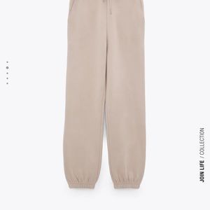 Zara Nude Jogger Pants 